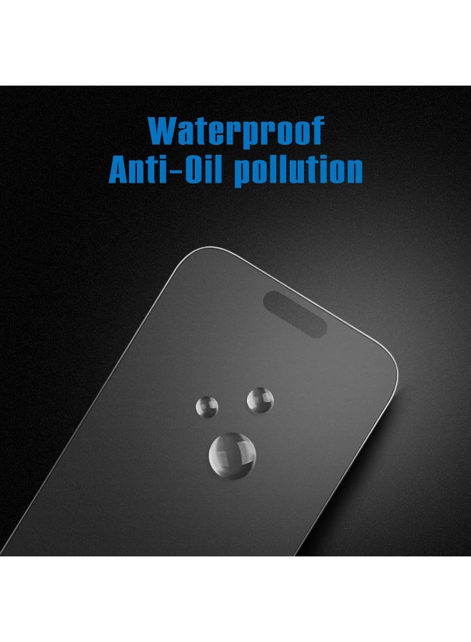 Mothca Matte Screen Protector for iPhone 16 (2 + 2 Pieces) 6.1 Inch, 2x Matte Screen Protector Film 9H + 2x Camera Protection, 2.5D Screen Protector, Anti-Fingerprint - Image 3